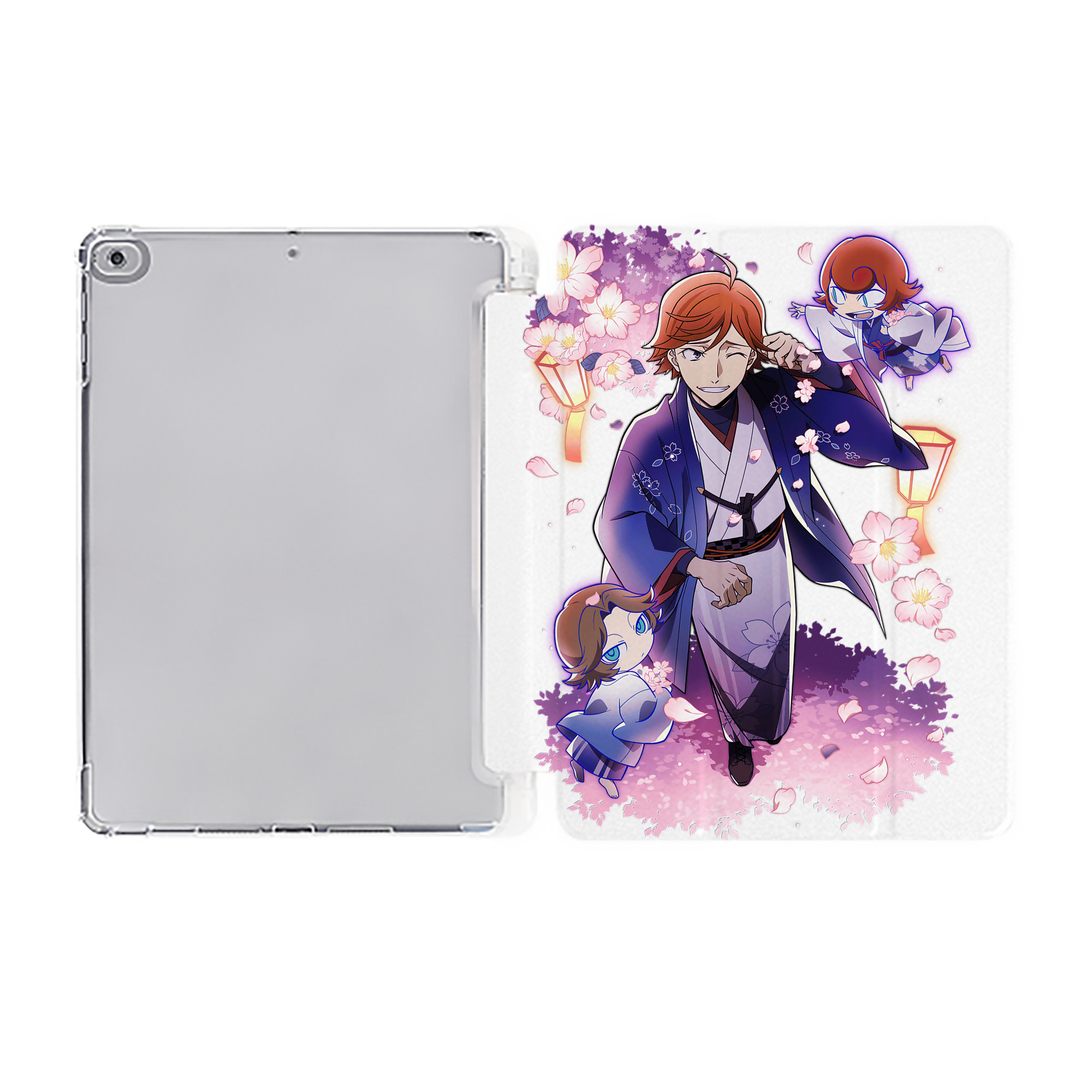 （画像用） 文豪ストレイドッグス Bungo Stray Dogs IPad ケース ペン収納付き 三つ折りスタンド PUレザー×シリコン 対応機種9.5/10.5/10.9インチ
